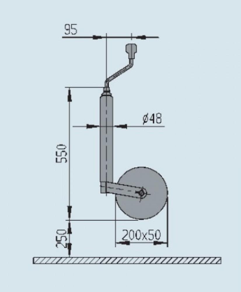 AL-KO Neuswiel Plus Stalen Velg 200x50mm 48mm