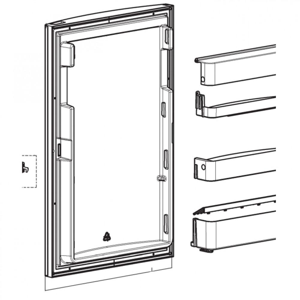 Dometic Koelkastdeur lichtgrijs RMS8550 2890264001