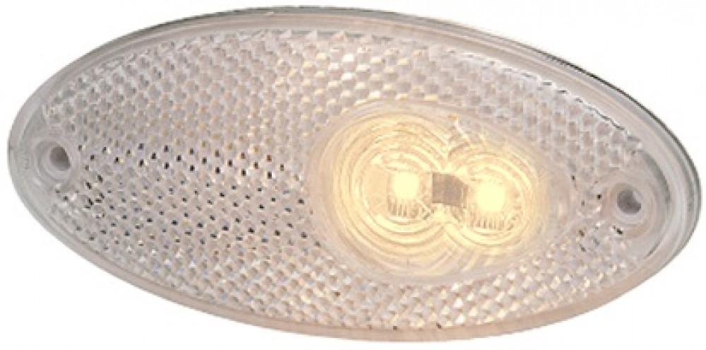 Hella Breedtelicht LED met Reflector Ovaal Opbouw Wit