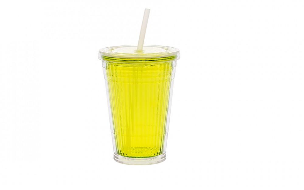 Drinkbeker met Rietje Lime