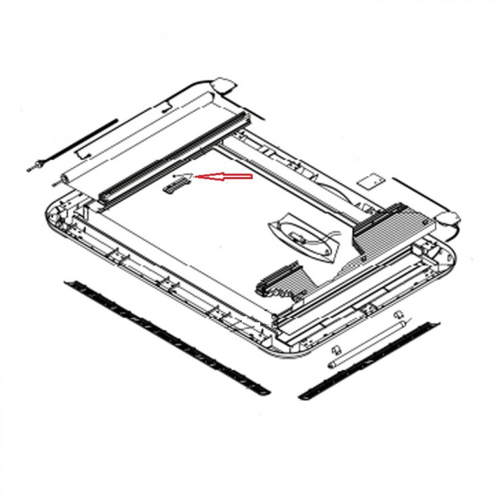 Dometic Heki 3 vergrendeling m veer hor/ verduist.