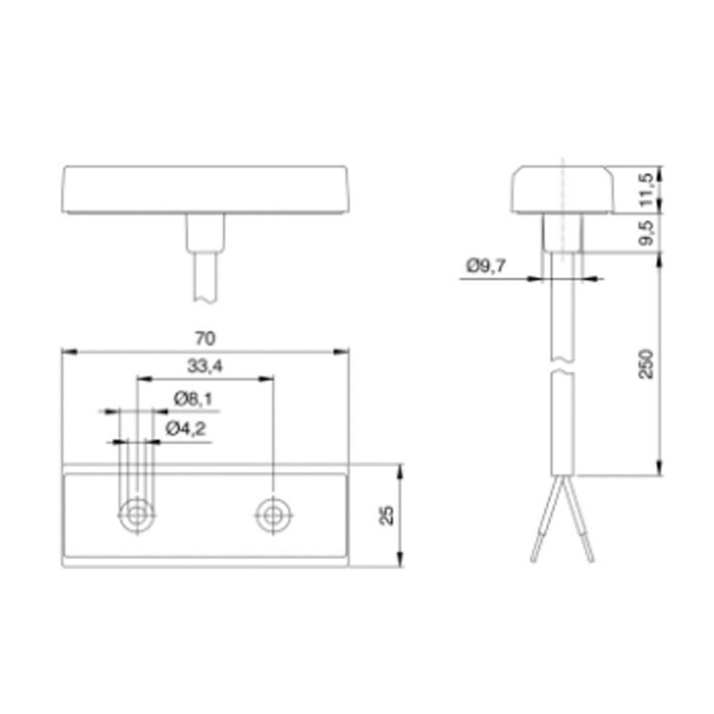 Jokon Breedtelicht LED PL251 Rechthoekig Opbouw Wit