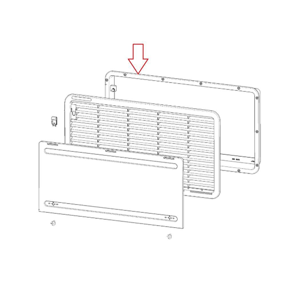 Dometic Inbouwframe Wit