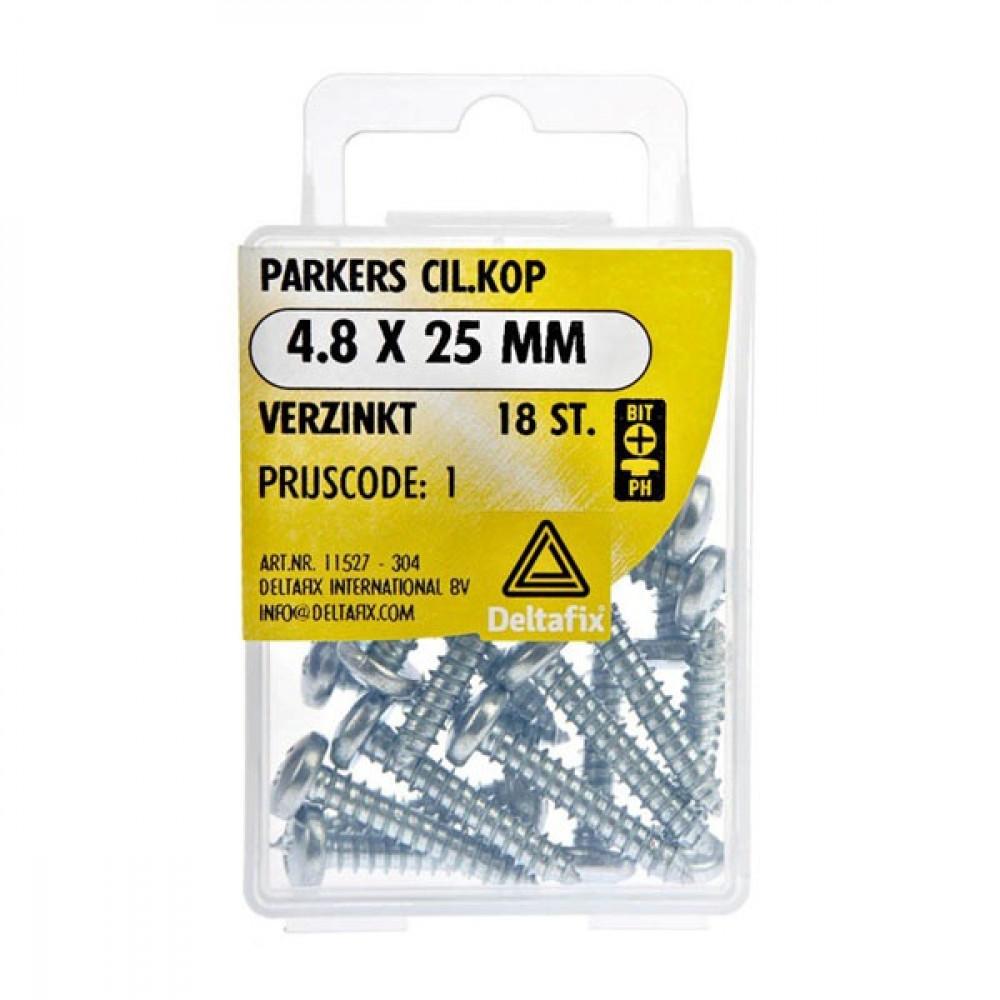 Deltafix Parker CK Verzinkt 4.8x25mm Set 18st