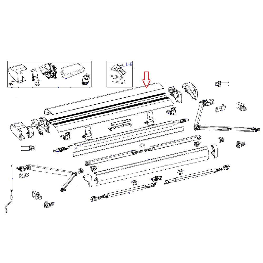 Thule 6300 Cover Housing 4.50m Antraciet