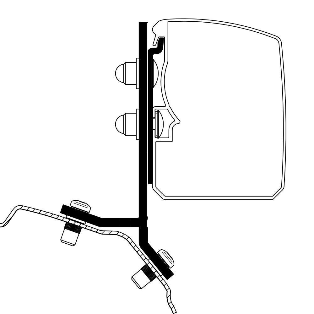 Thule Ford Transit/Tourneo Custom Minivan Fixed Adapter 3200