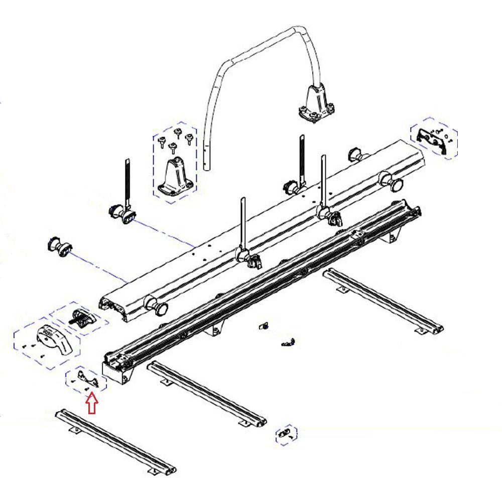 Thule VeloSlide Cap Track (1x)