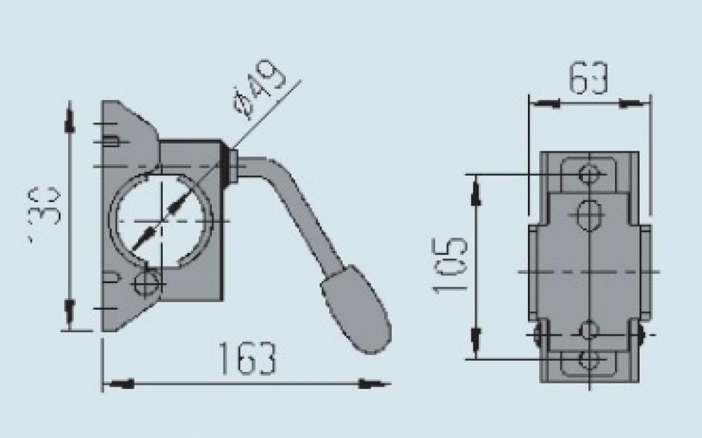 AL-KO Neuswielklem Vastzetknevel Vast 48mm