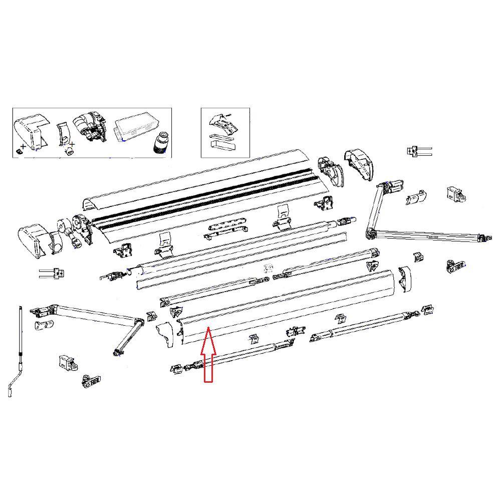 Thule 6300 Lead Rail 3.25 Geanodiseerd