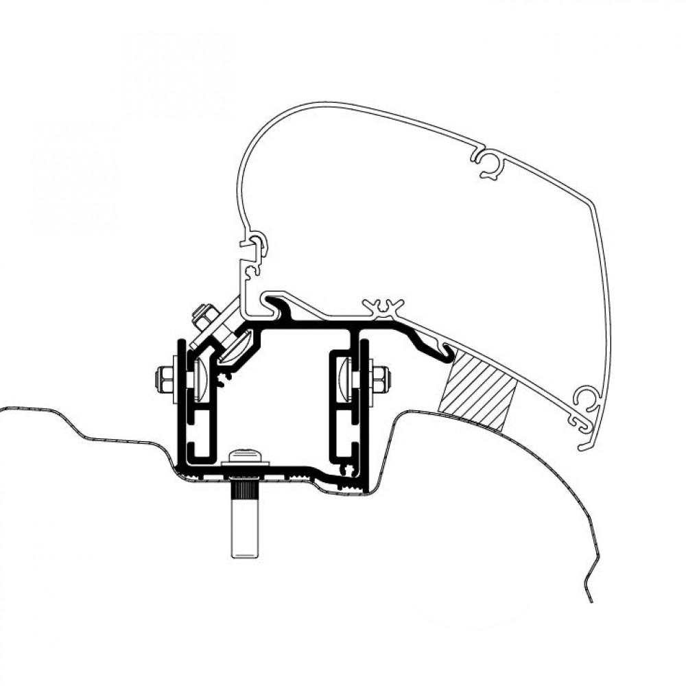 Thule VW Crafter/MAN TGE Adapter 2017 (LHD)