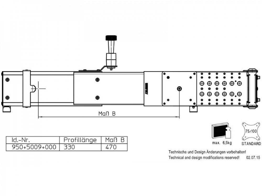 TV Steun Sky 20W 330mm