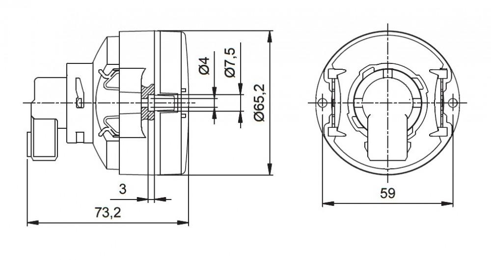 Jokon Achterlicht en Remlicht L65 Inbouw