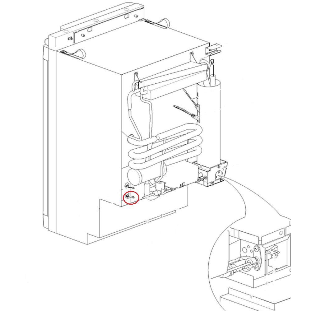 Thetford N3080 Koelkast Connector Temperatuur