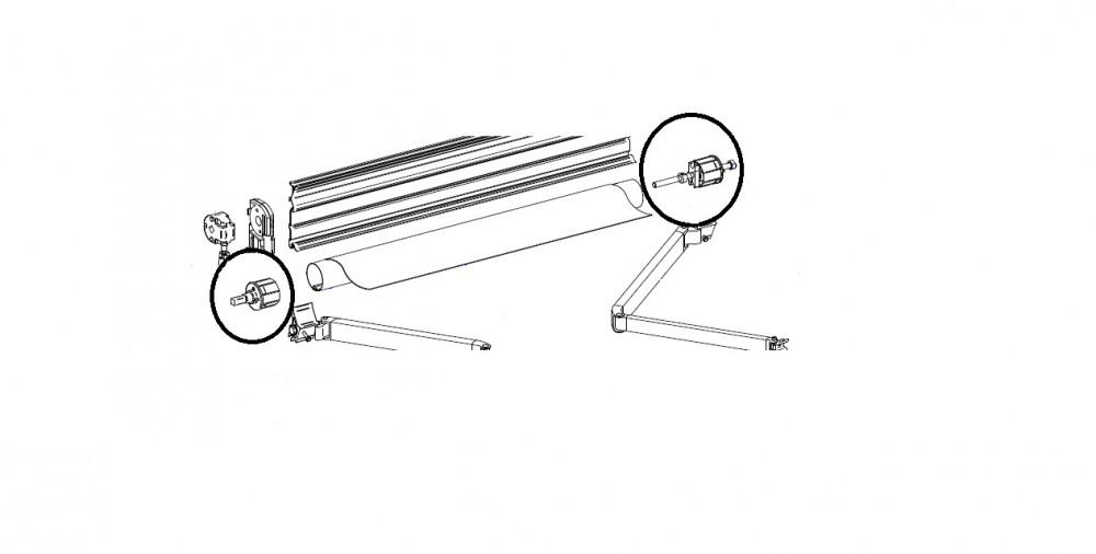 Thule Eindkap Roller Tube LH 5800