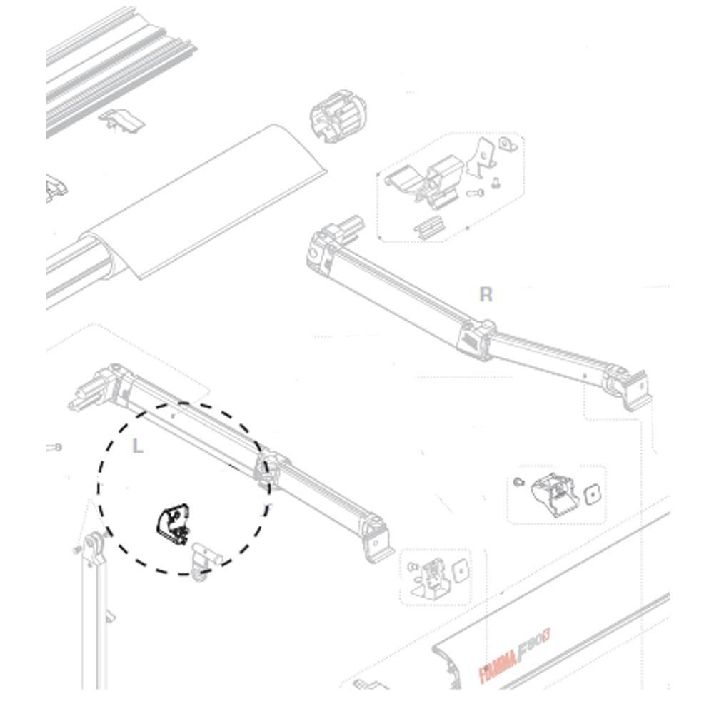 Fiamma F80S Bevestigingskit Linker Staander