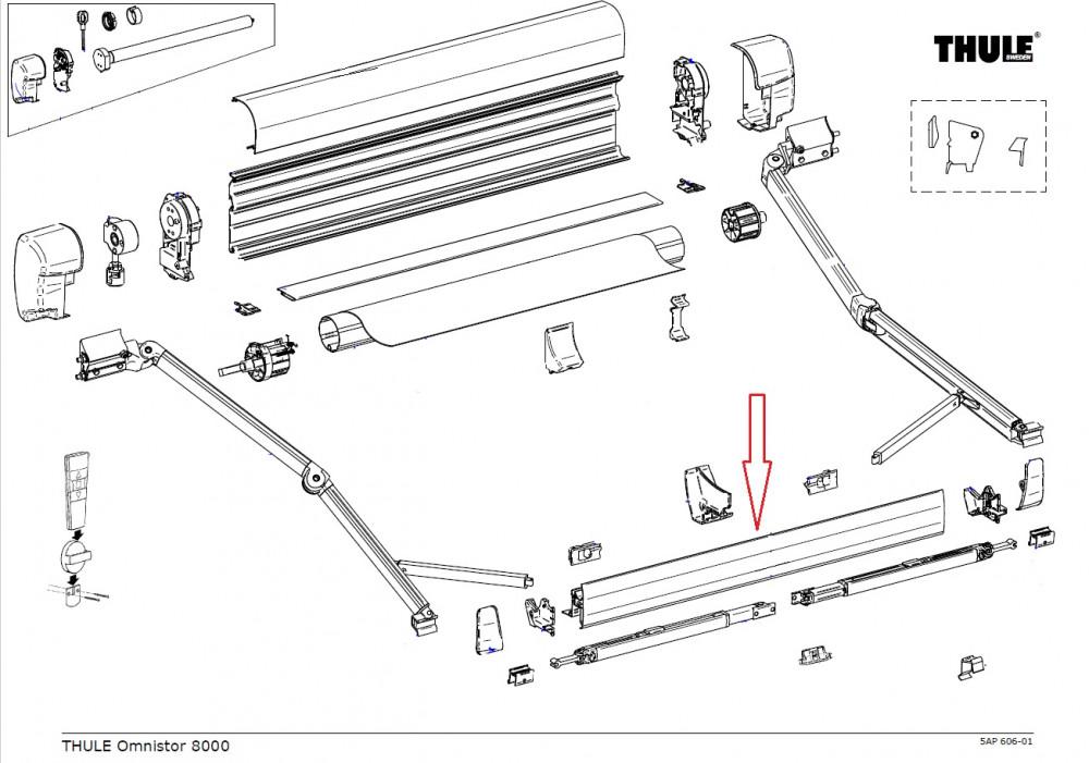 Thule Lead Rail 8000 5.00