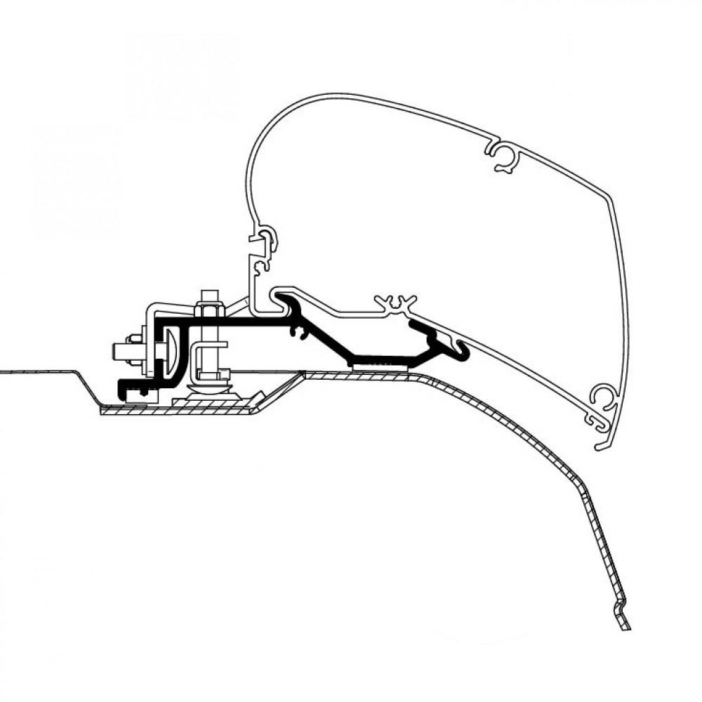 Thule Ducato/Jumper/Boxer Adapter >2007 L3H2 375/L4H2 400